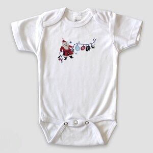 Noel Short Sleeve Holiday Onesie